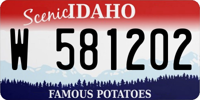 ID license plate W581202