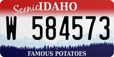 ID license plate W584573