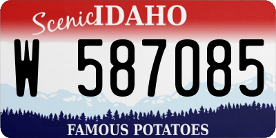 ID license plate W587085