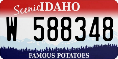 ID license plate W588348
