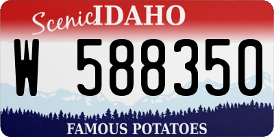 ID license plate W588350