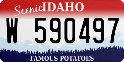 ID license plate W590497