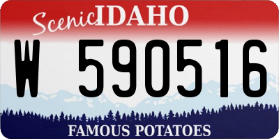ID license plate W590516