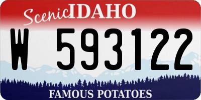 ID license plate W593122