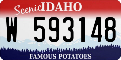 ID license plate W593148