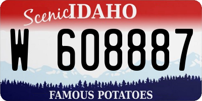 ID license plate W608887