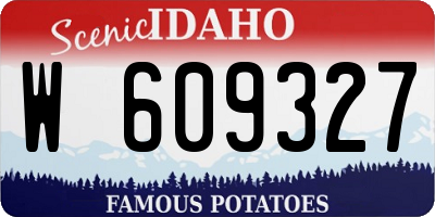 ID license plate W609327