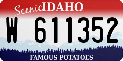 ID license plate W611352