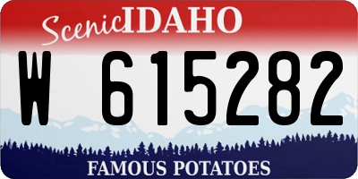 ID license plate W615282