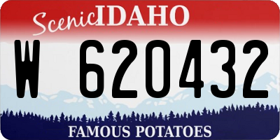 ID license plate W620432