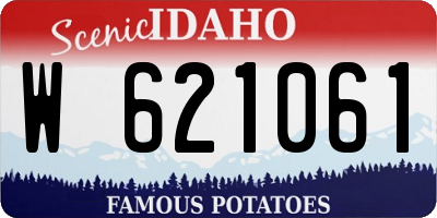 ID license plate W621061