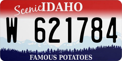 ID license plate W621784