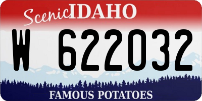 ID license plate W622032