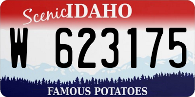 ID license plate W623175