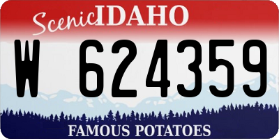ID license plate W624359