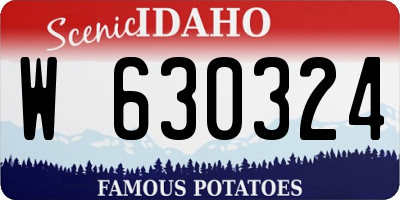 ID license plate W630324