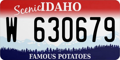 ID license plate W630679