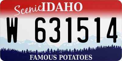 ID license plate W631514
