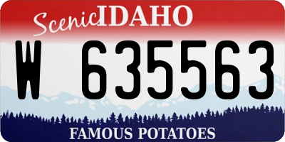 ID license plate W635563