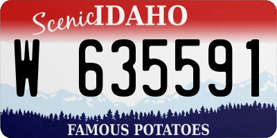 ID license plate W635591
