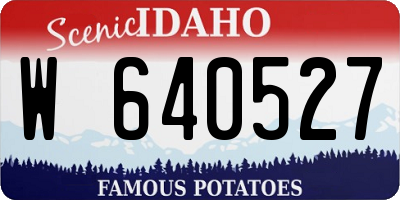 ID license plate W640527