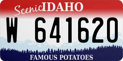ID license plate W641620
