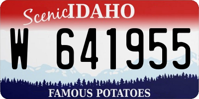 ID license plate W641955