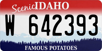 ID license plate W642393