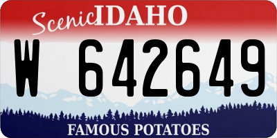 ID license plate W642649
