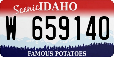 ID license plate W659140