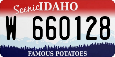 ID license plate W660128