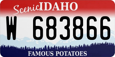 ID license plate W683866