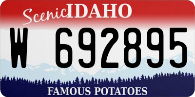 ID license plate W692895