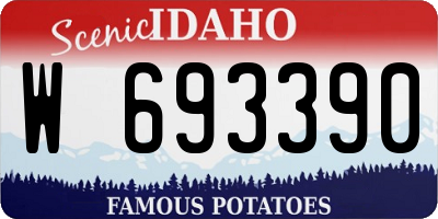 ID license plate W693390