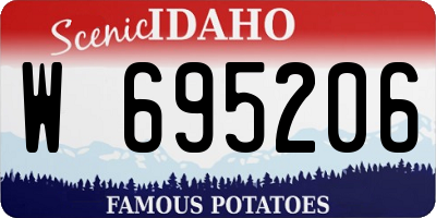 ID license plate W695206