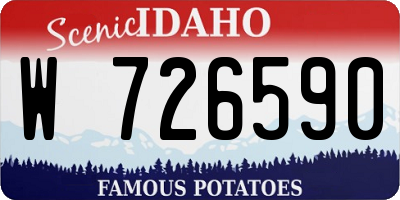 ID license plate W726590