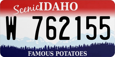 ID license plate W762155