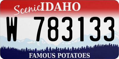 ID license plate W783133