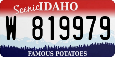 ID license plate W819979