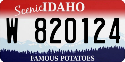 ID license plate W820124