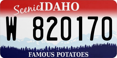 ID license plate W820170