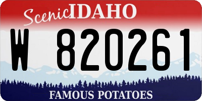 ID license plate W820261