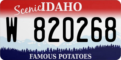 ID license plate W820268