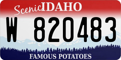ID license plate W820483