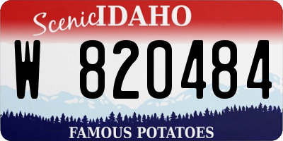 ID license plate W820484