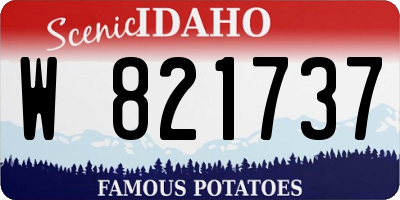 ID license plate W821737