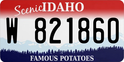 ID license plate W821860