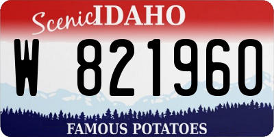 ID license plate W821960