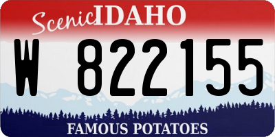 ID license plate W822155