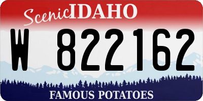 ID license plate W822162